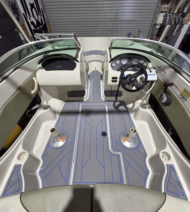 Custom boat flooring by Get Decked